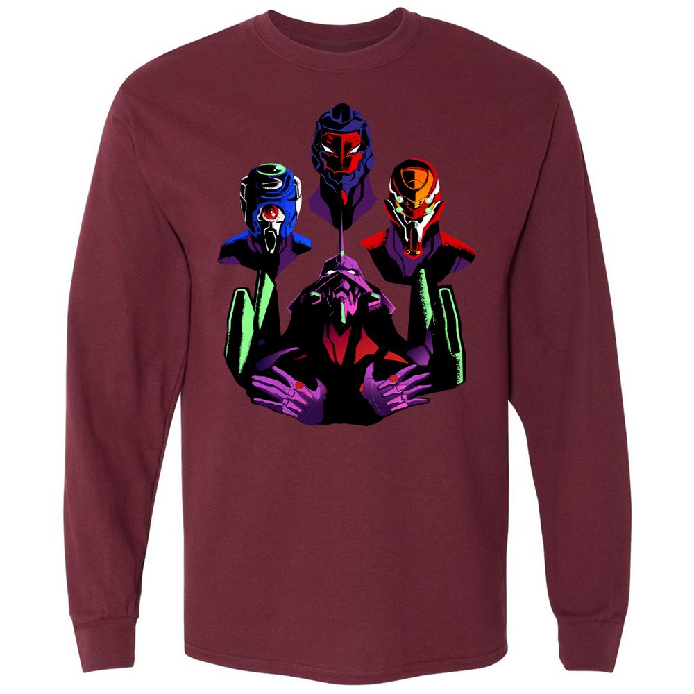 Long Sleeve T-Shirt - MG8VG1RN - Maroon - 11