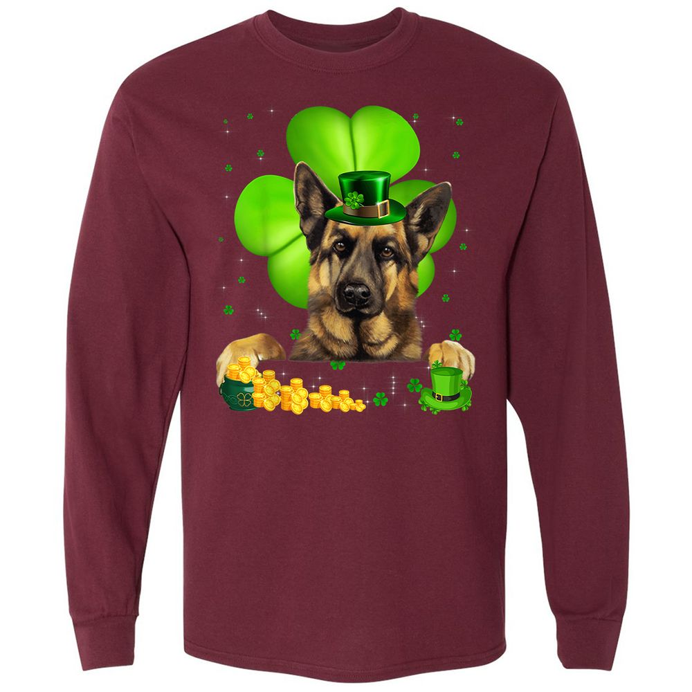 Long Sleeve T-Shirt - RHQJ6RVG - Maroon - 11