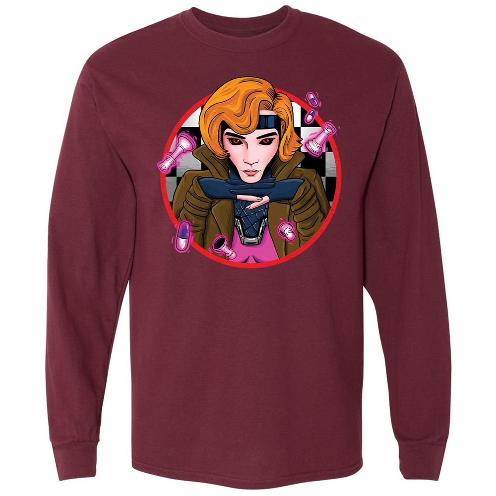 Long Sleeve T-Shirt - TCR5AQ1J - Maroon - 11