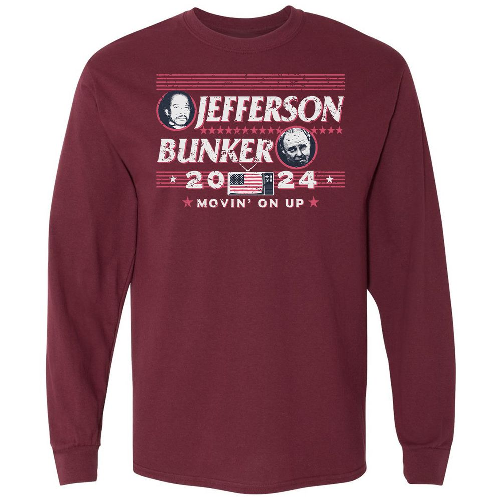 Long Sleeve T-Shirt - 2D88H6LE - Maroon - 11