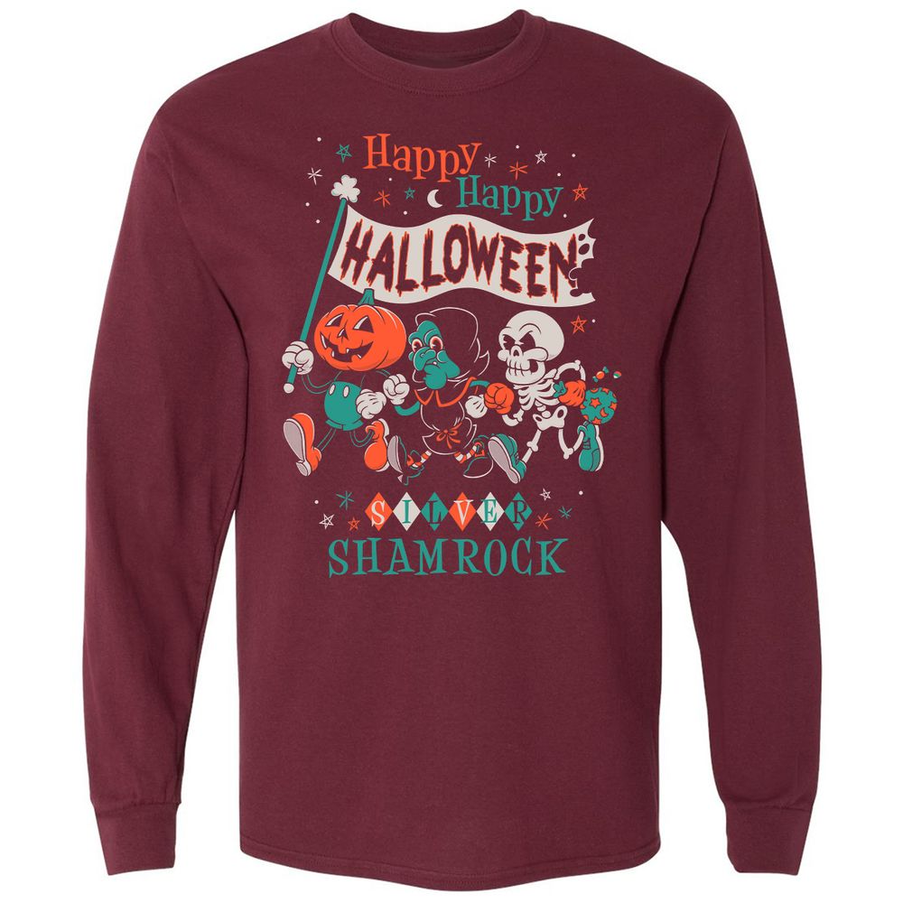 Long Sleeve T-Shirt - REFVR8ES - Maroon - 11