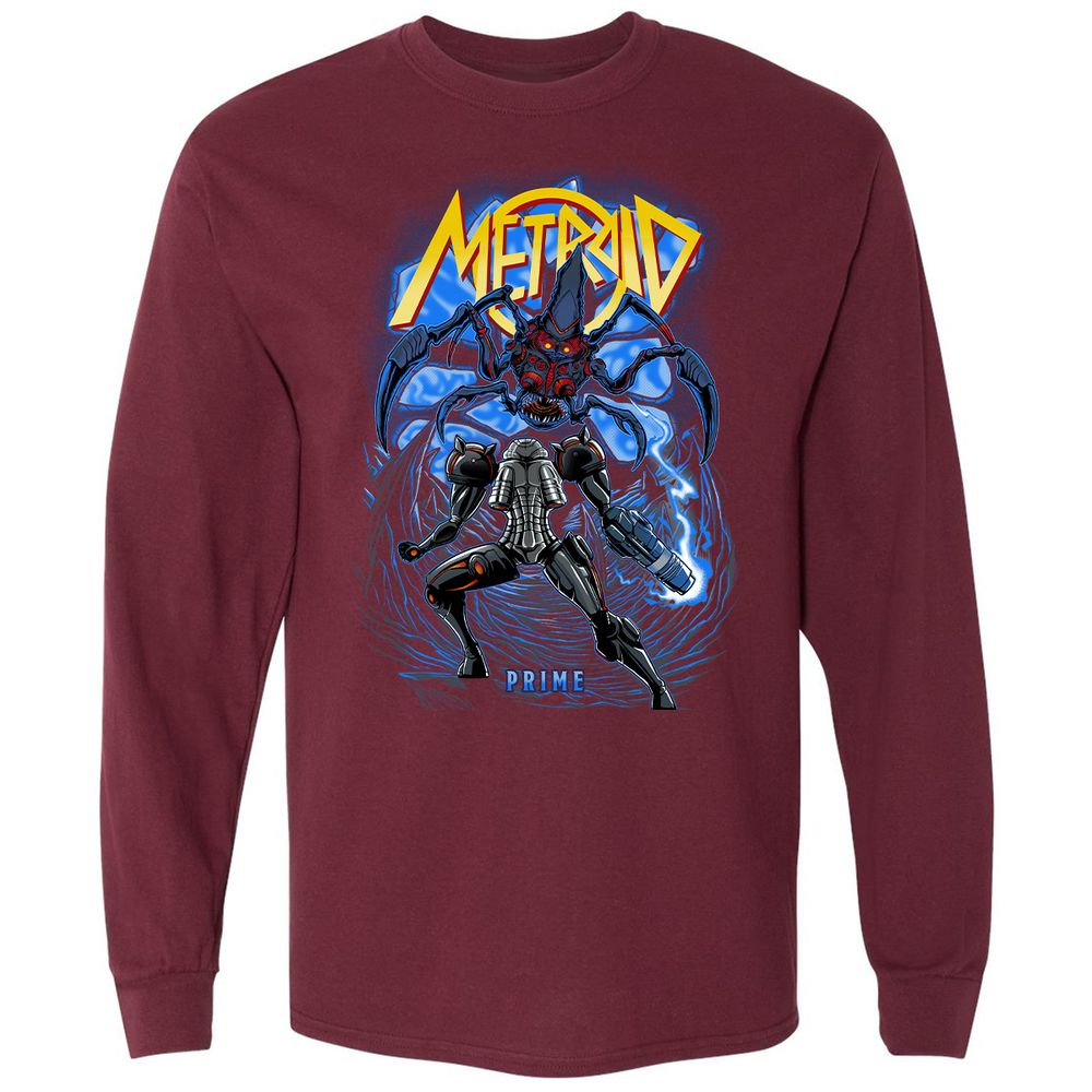 Long Sleeve T-Shirt - 9XA8TAZP - Maroon - 11