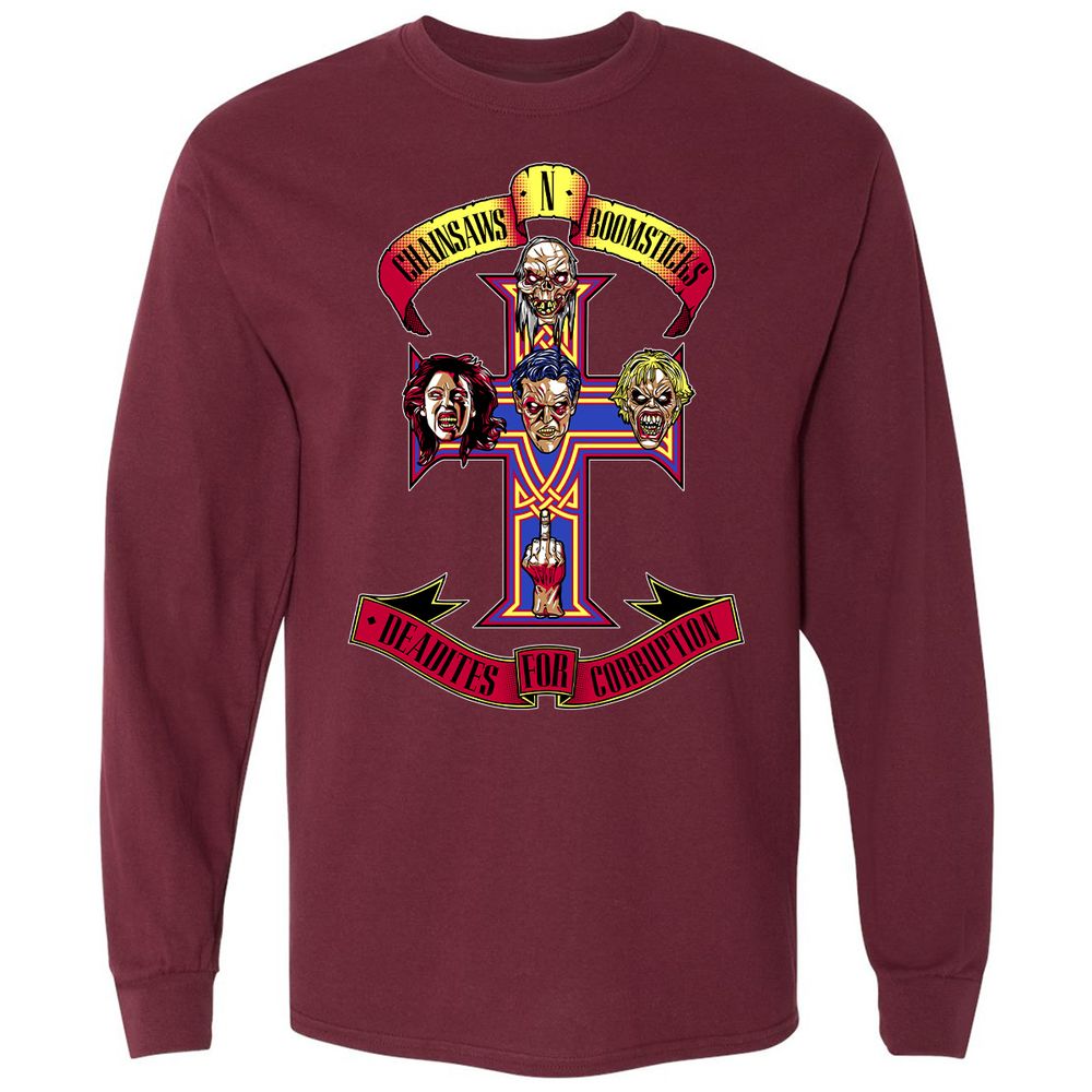 Long Sleeve T-Shirt - UQW6SSGK - Maroon - 11