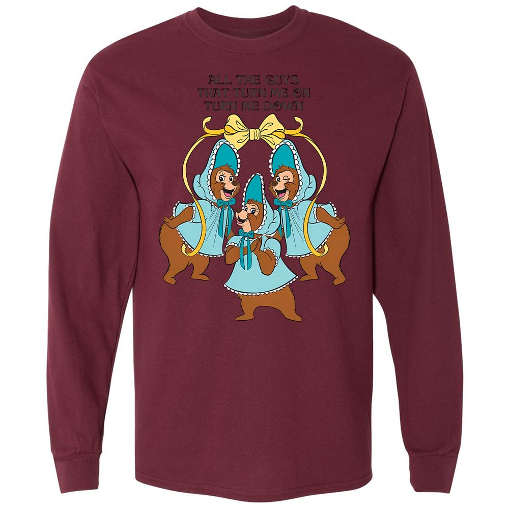 Long Sleeve T-Shirt - 1M4SVDJ7 - Maroon - 11