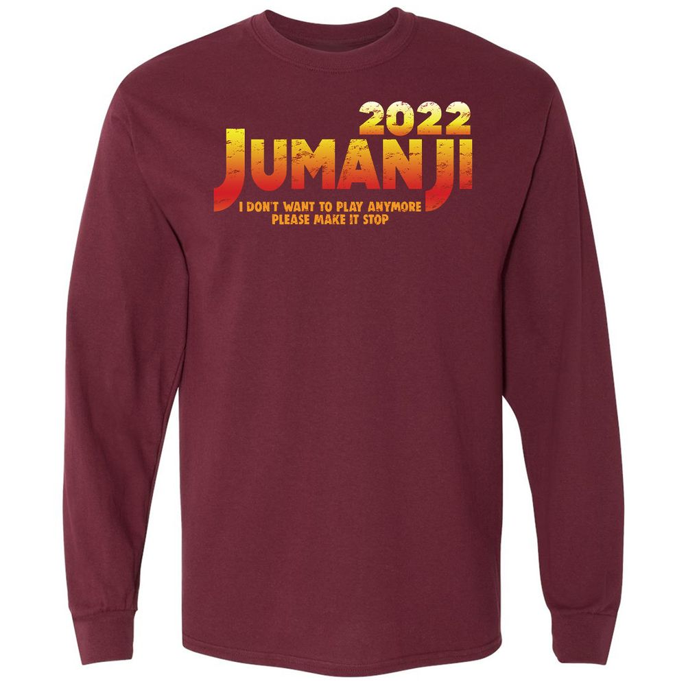 Long Sleeve T-Shirt - WD7WBZV5 - Maroon - 11