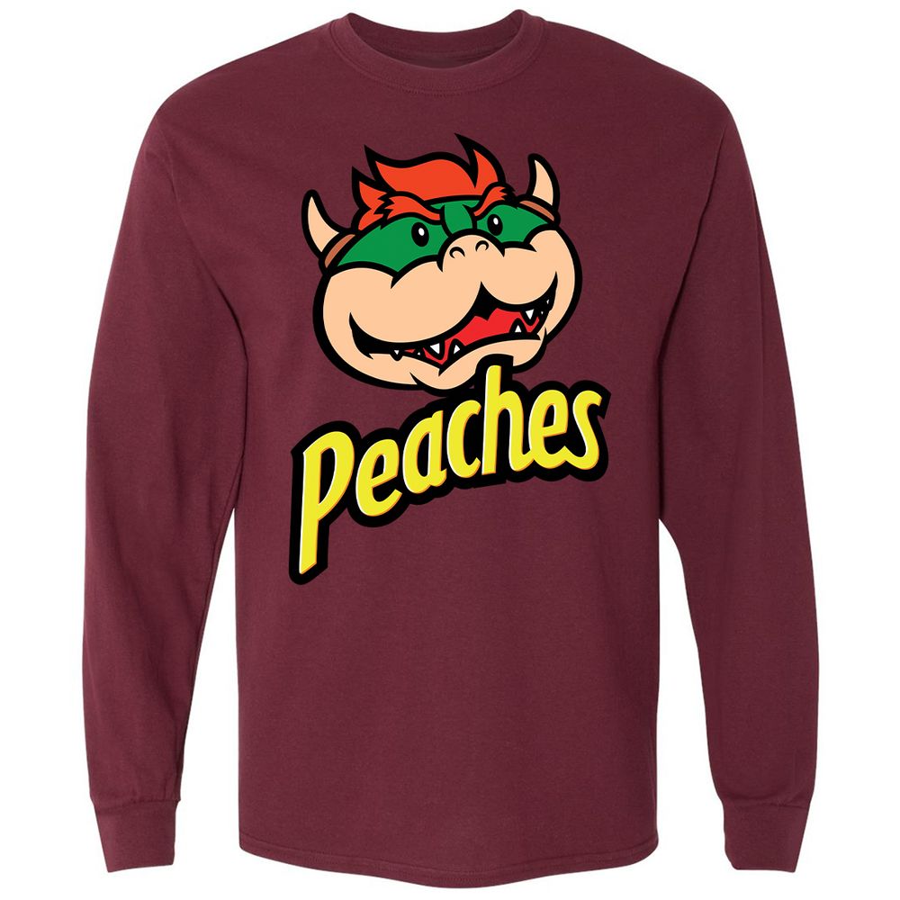 Long Sleeve T-Shirt - 8ZCTH6AK - Maroon - 11