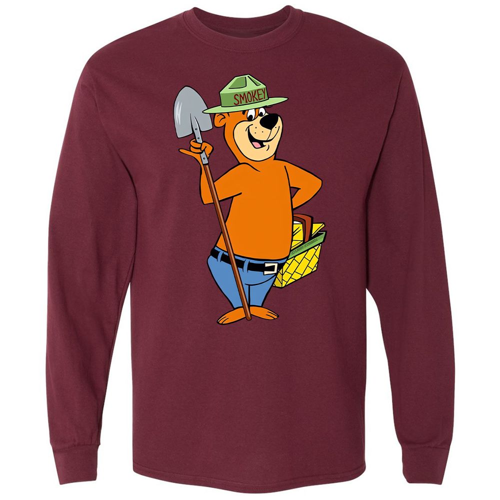 Long Sleeve T-Shirt - 1E6HA5NT - Maroon - 11