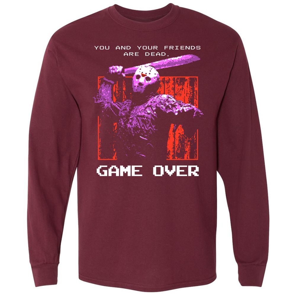 Long Sleeve T-Shirt - 3XYZEQLR - Maroon - 11