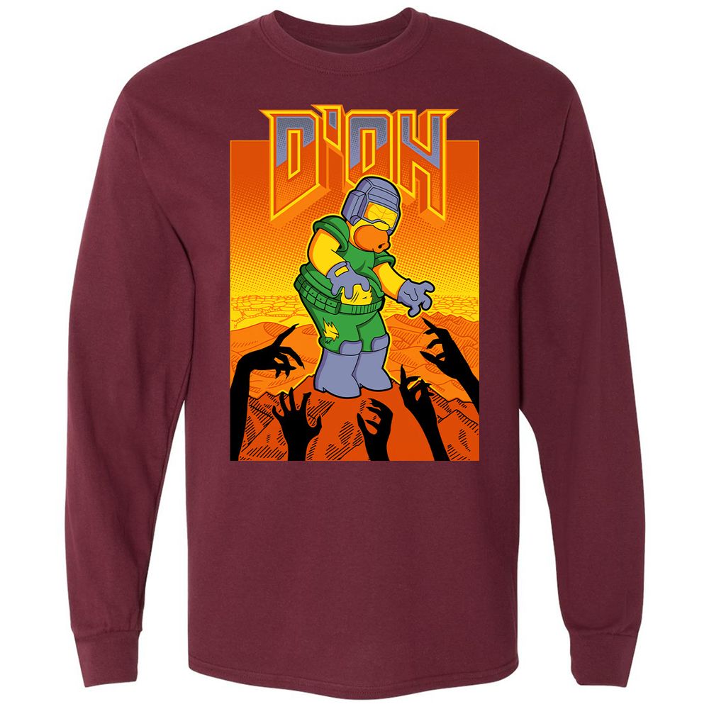 Long Sleeve T-Shirt - 73S42KVU - Maroon - 11