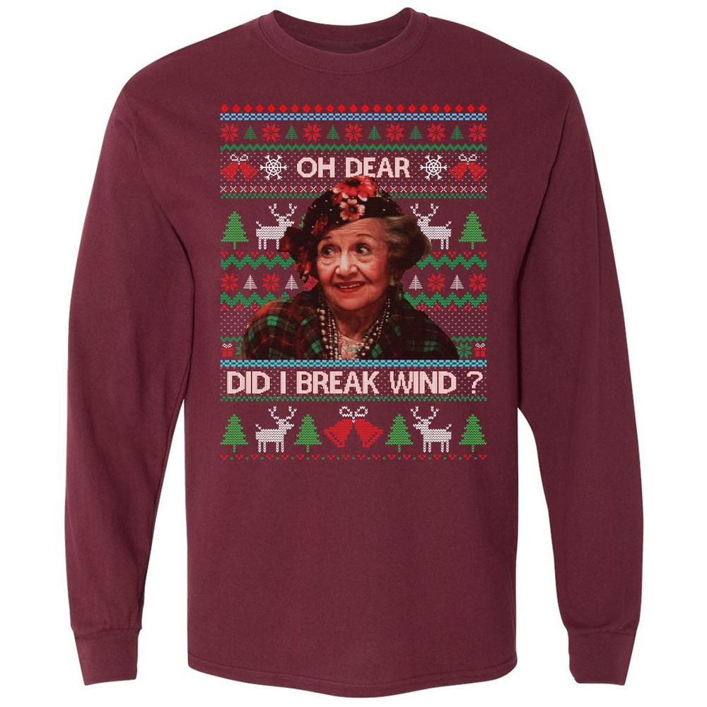 Long Sleeve T-Shirt - DUYVKGQJ - Maroon - 11