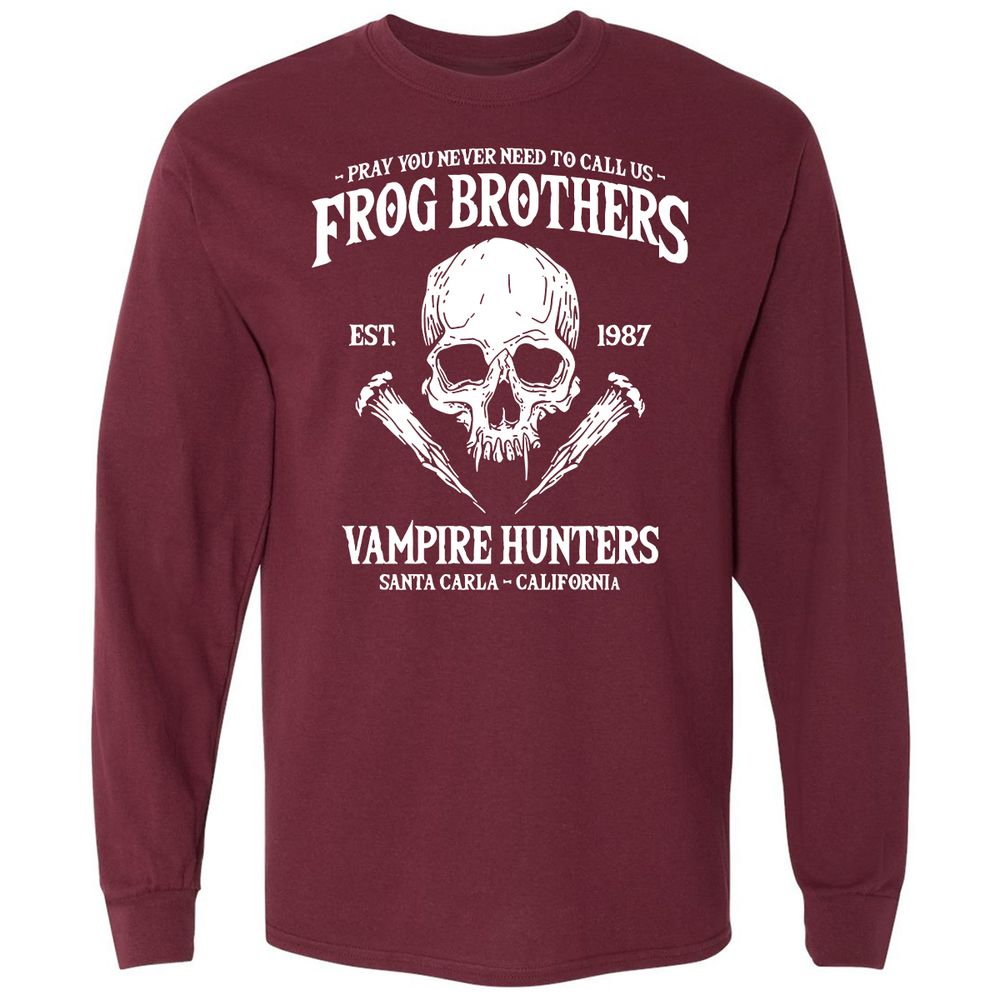 Long Sleeve T-Shirt - Y5KXXZAR - Maroon - 11