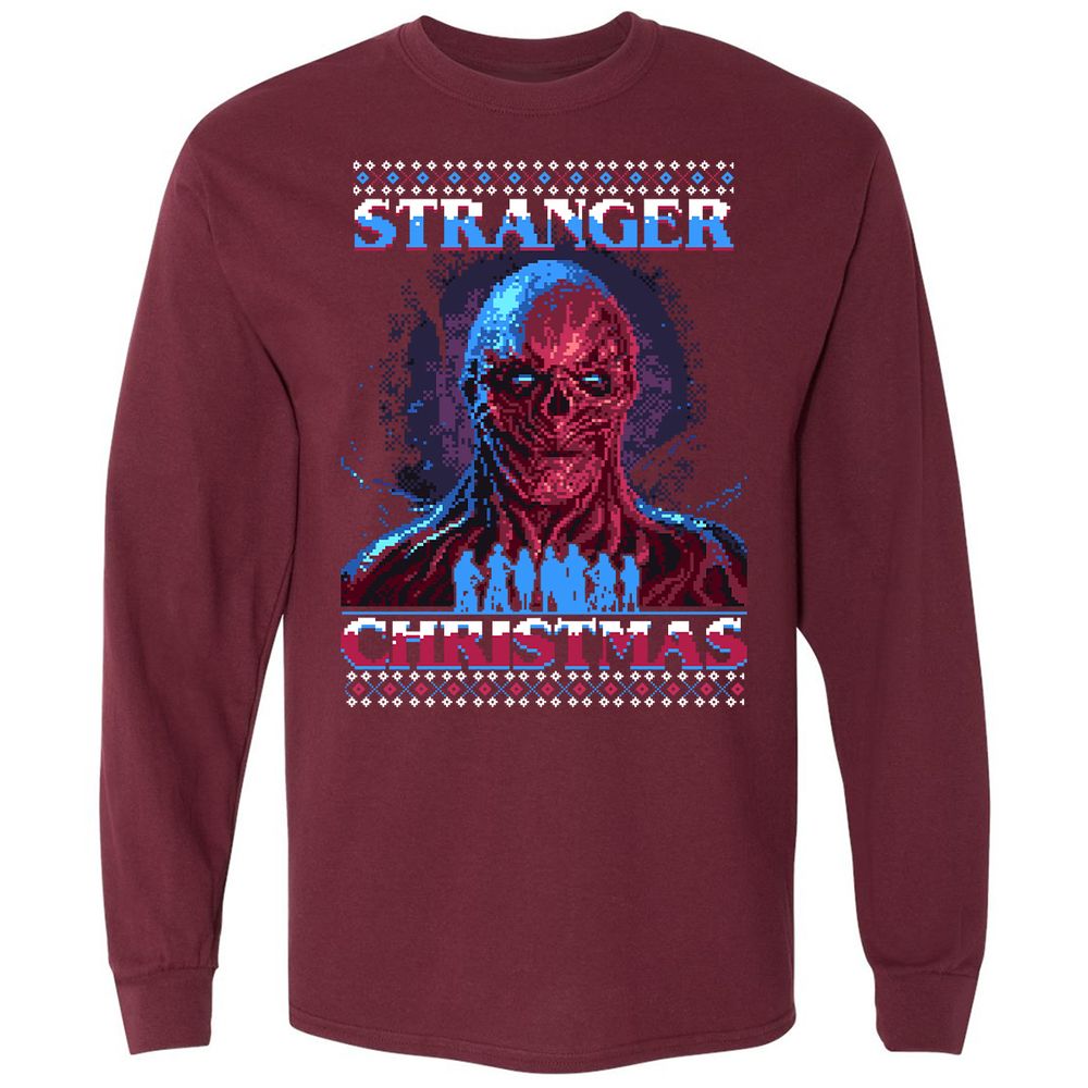 Long Sleeve T-Shirt - 7TQX9ZLK - Maroon - 11