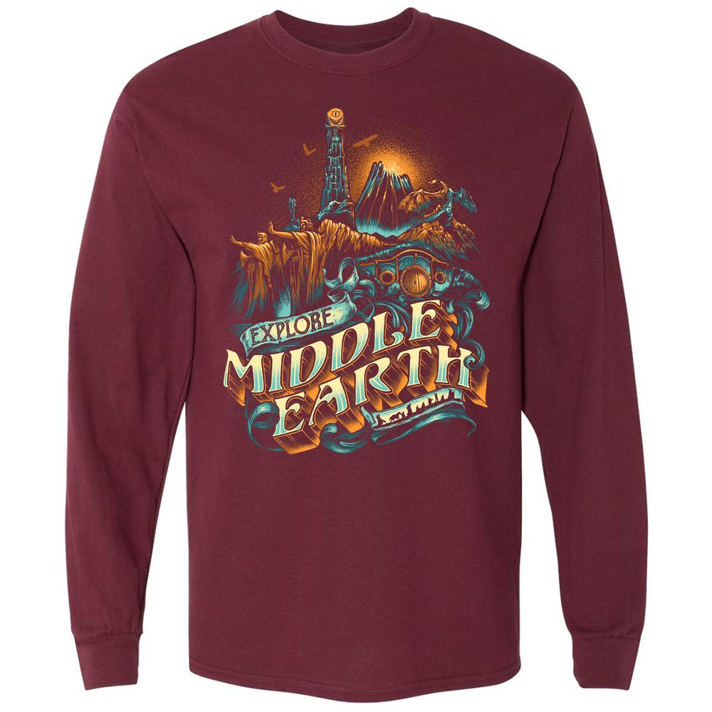 Long Sleeve T-Shirt - ZSKSQHEZ - Maroon - 11