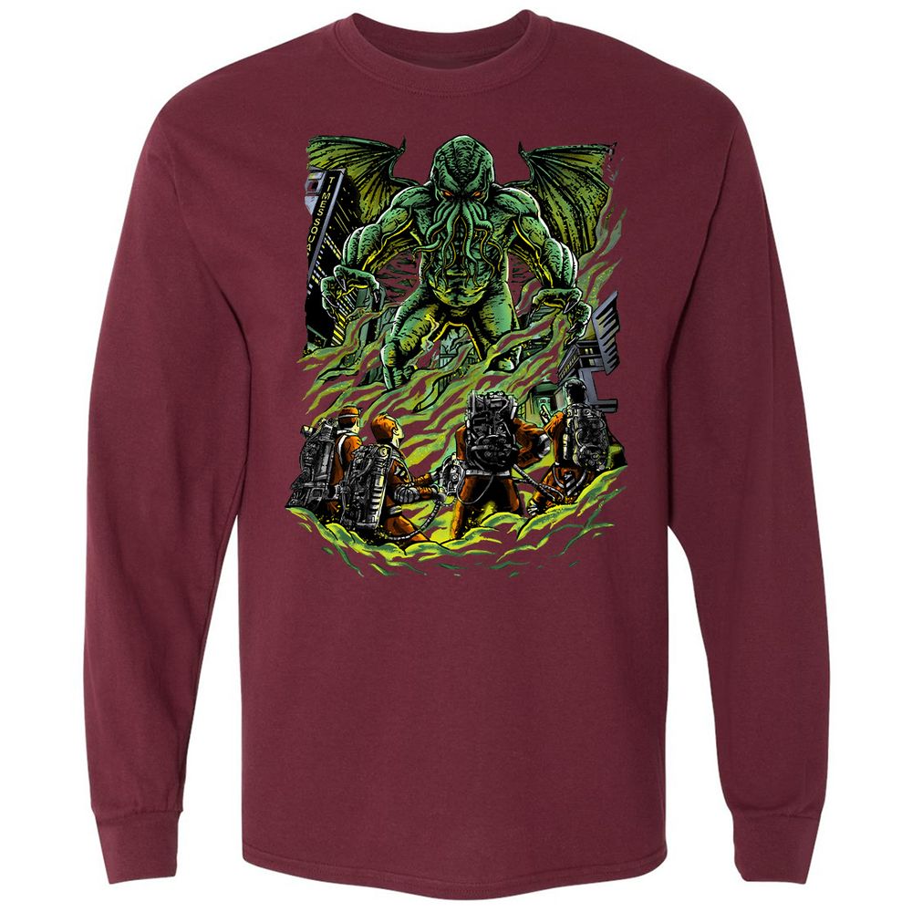 Long Sleeve T-Shirt - 3ZYH8JG3 - Maroon - 11