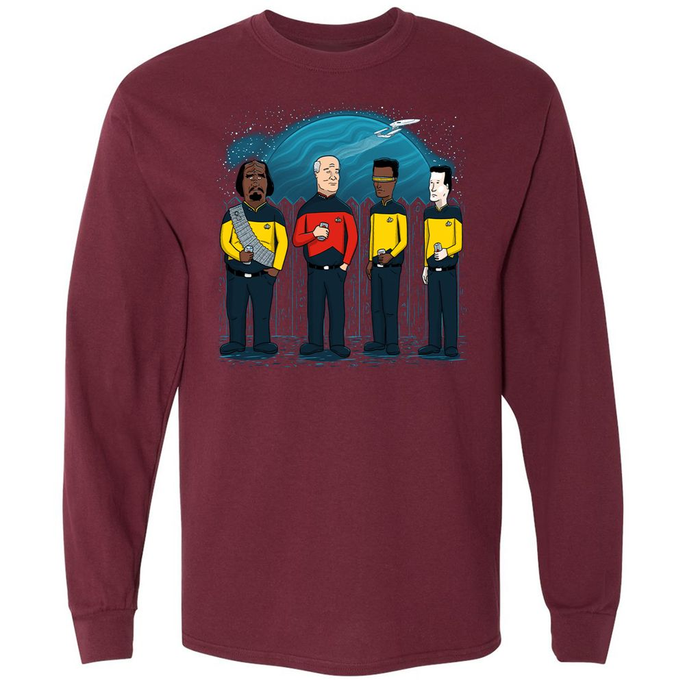 Long Sleeve T-Shirt - EF5CTBBC - Maroon - 11