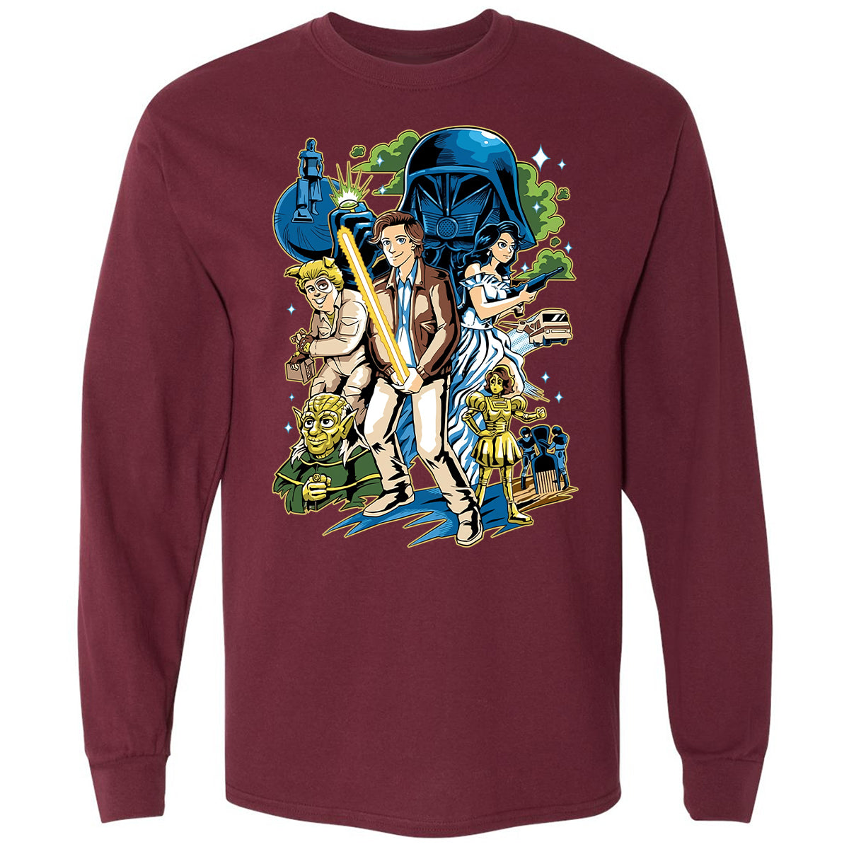 Long Sleeve T-Shirt - PW6U25DH - Maroon - 11