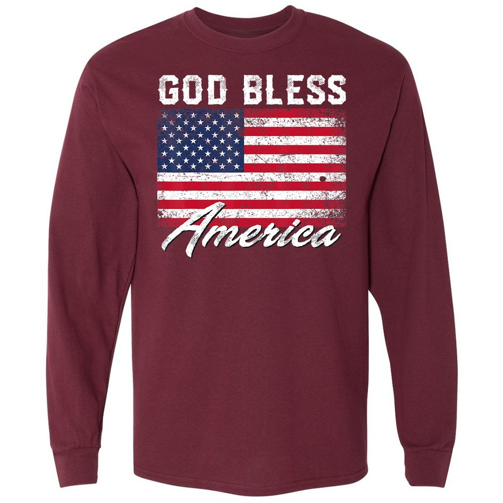 Long Sleeve T-Shirt - SLKJHLX5 - Maroon - 11