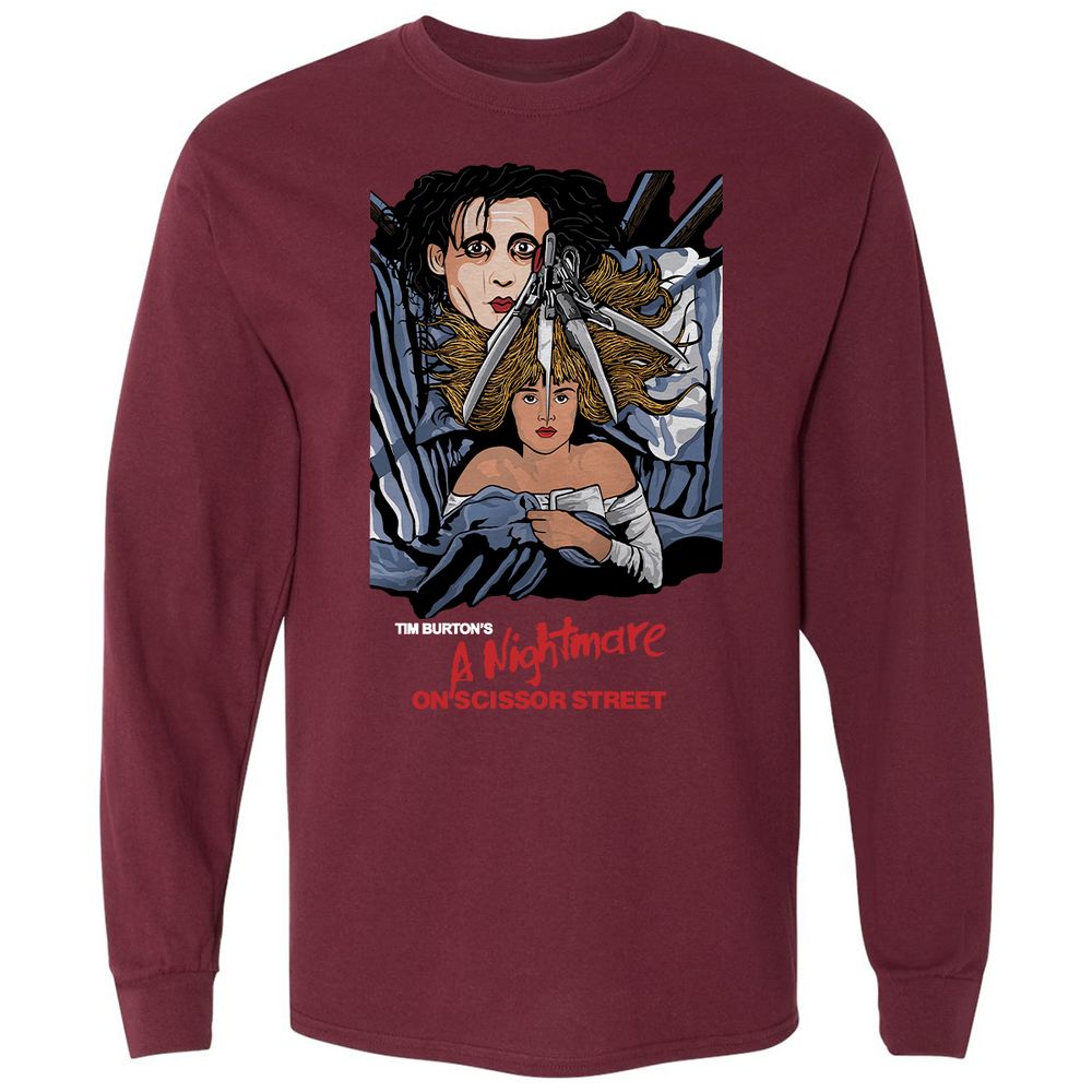Long Sleeve T-Shirt - 11FZ9HPC - Maroon - 11