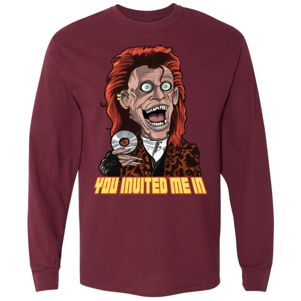 Long Sleeve T-Shirt - X9B12Q48 - Maroon - 11