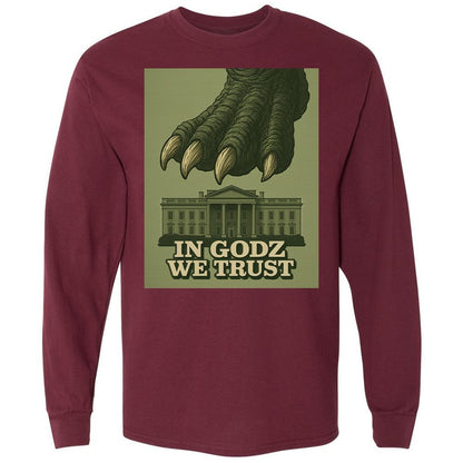 Long Sleeve T-Shirt - 43DR4N5X - Maroon - 11