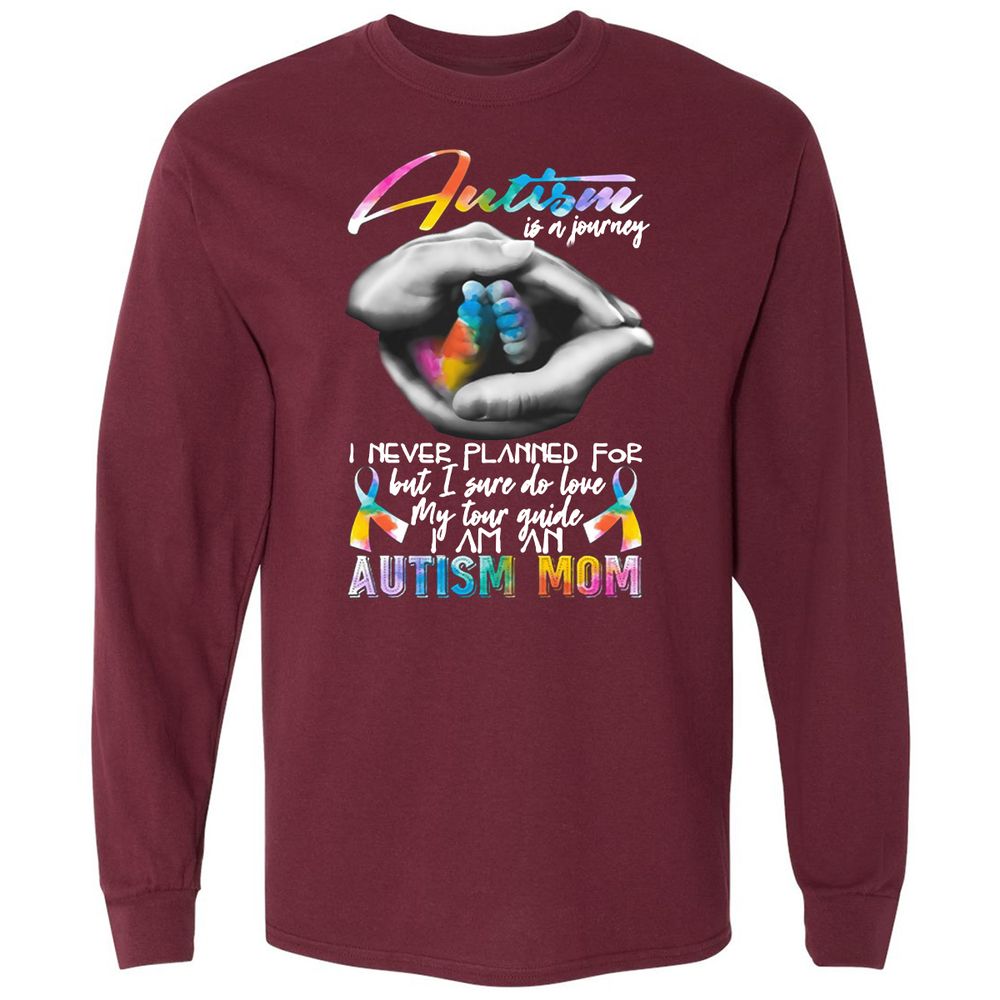 Long Sleeve T-Shirt - 4RPGVR1T - Maroon - 11