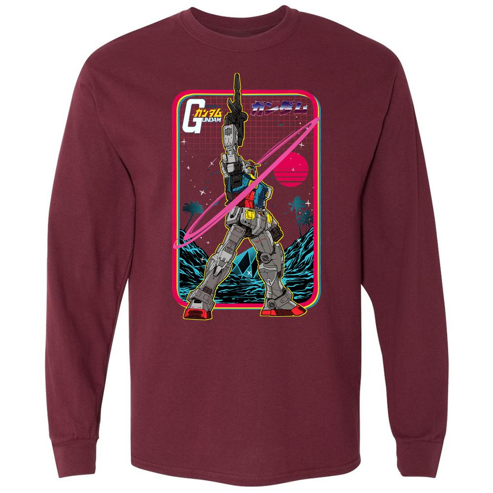 Long Sleeve T-Shirt - CVKQEWF9 - Maroon - 11