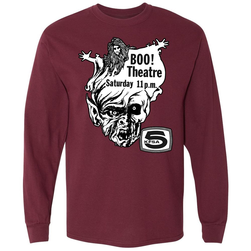 Long Sleeve T-Shirt - 7D4MJQ43 - Maroon - 11