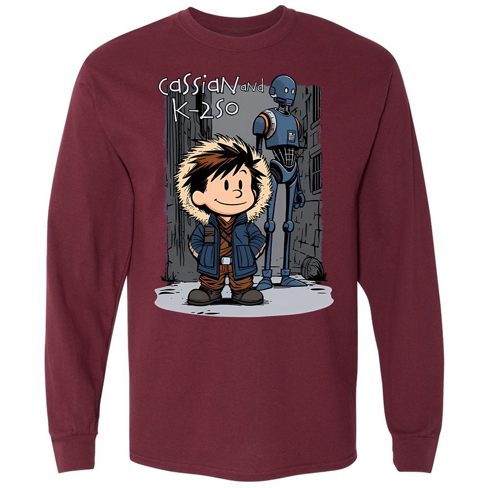 Long Sleeve T-Shirt - ZD2MUR12 - Maroon - 11