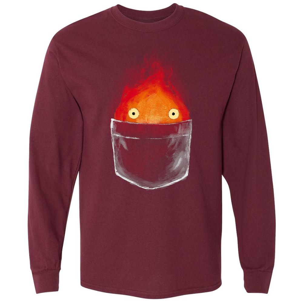 Long Sleeve T-Shirt - MB5JCUKS - Maroon - 11