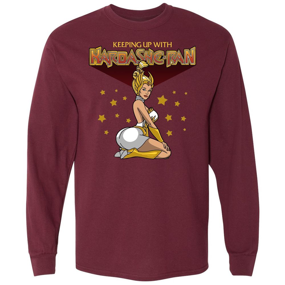 Long Sleeve T-Shirt - YSKKKVWY - Maroon - 11