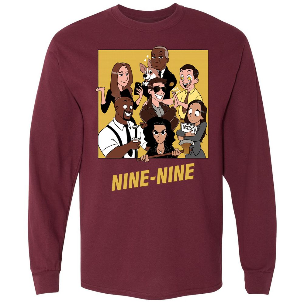 Long Sleeve T-Shirt - XJ7SYK3X - Maroon - 11