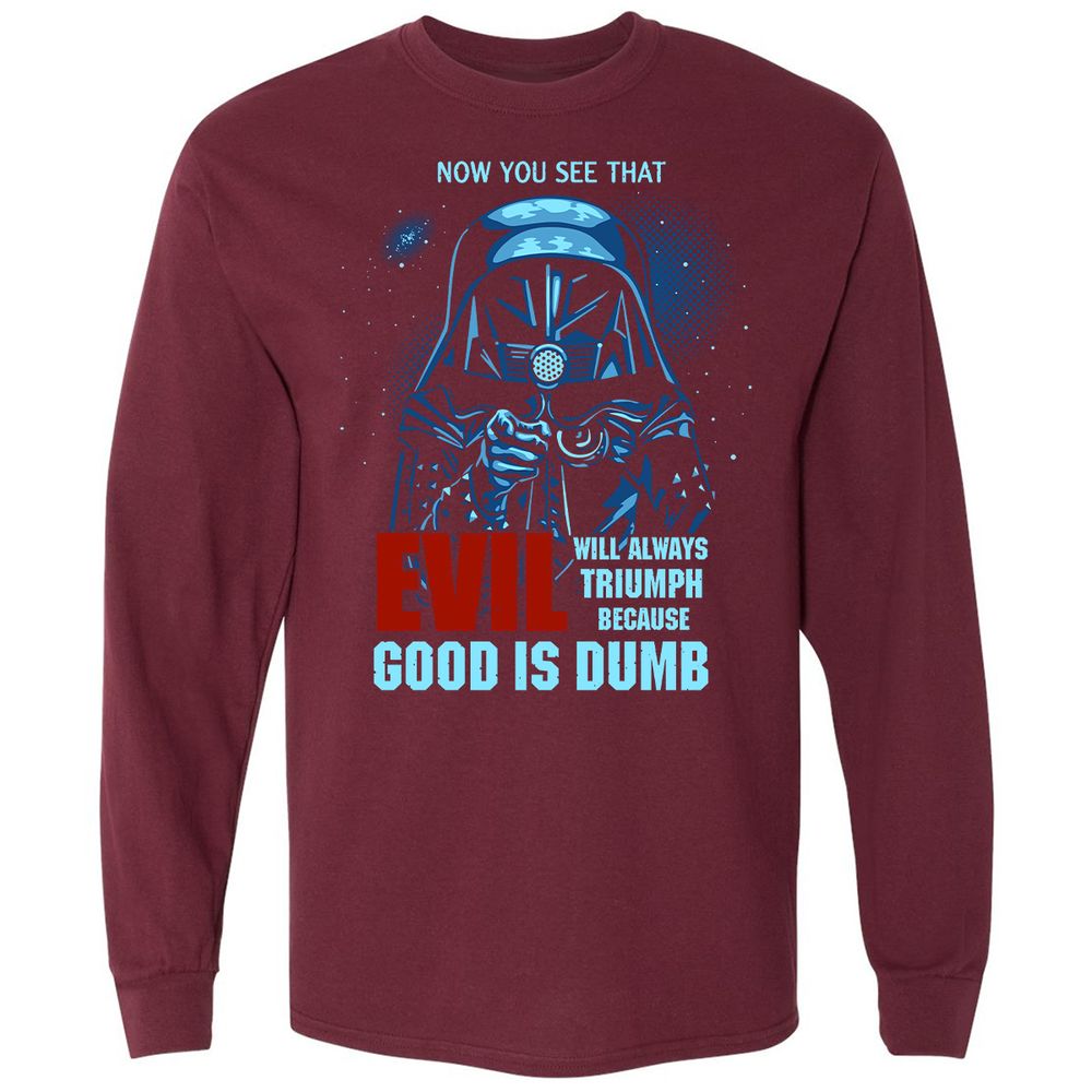 Long Sleeve T-Shirt - J5C112CB - Maroon - 11