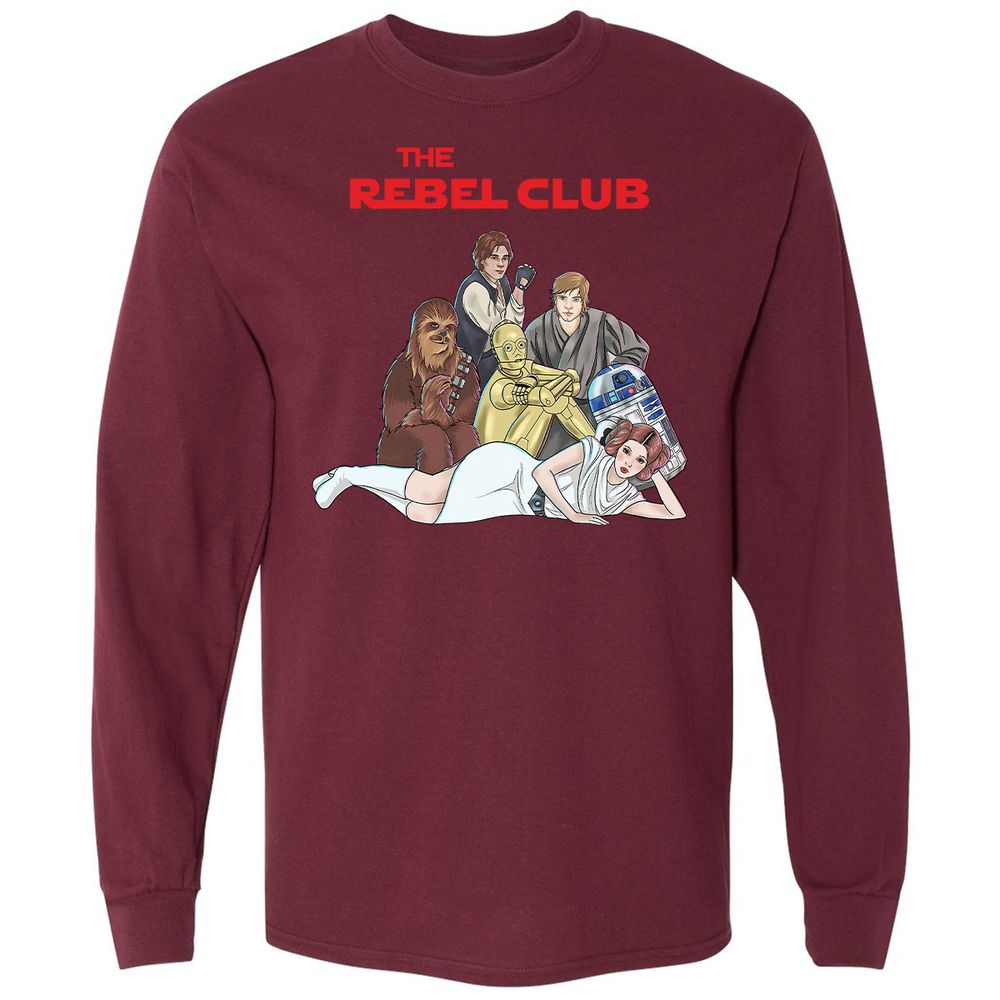 Long Sleeve T-Shirt - EVCZ7MA4 - Maroon - 11