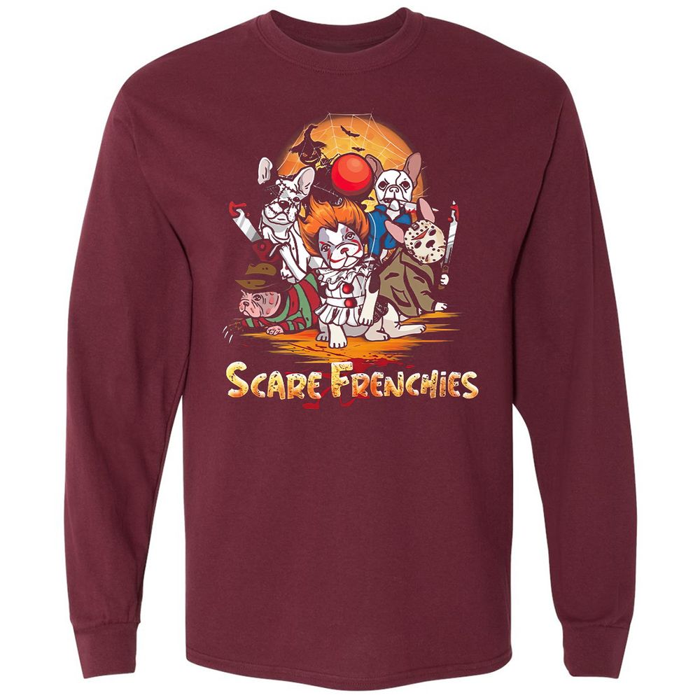 Long Sleeve T-Shirt - WFA83BWB - Maroon - 11