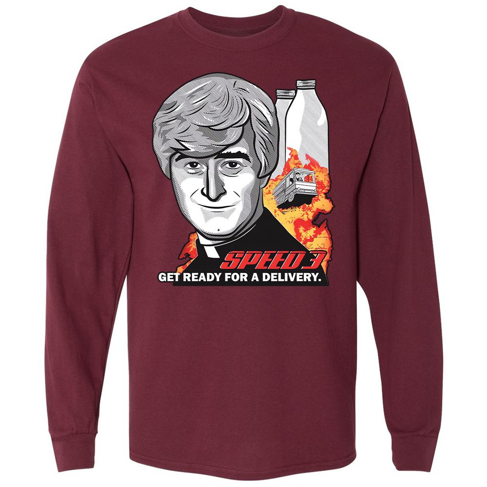 Long Sleeve T-Shirt - 9K2P7F42 - Maroon - 11