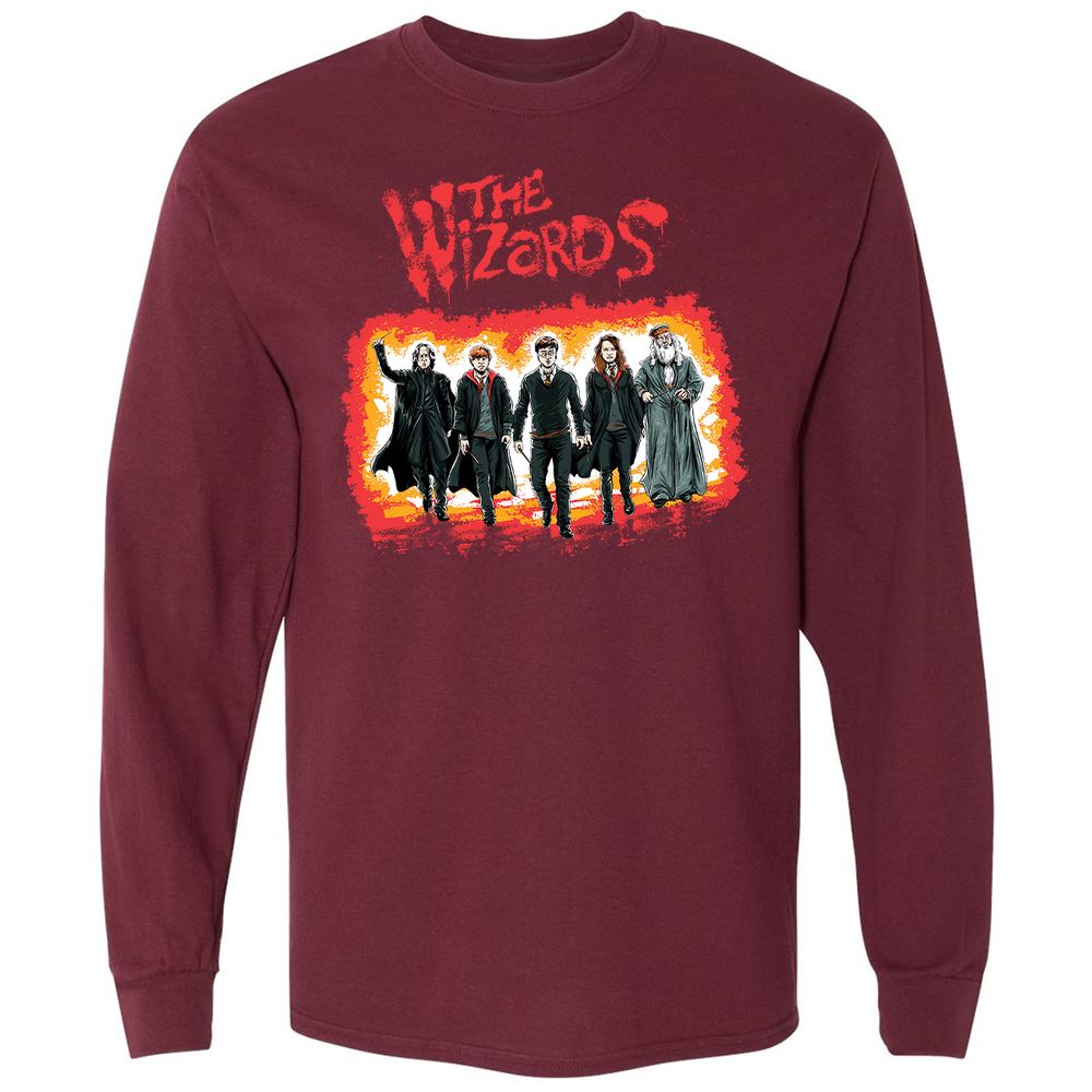 Long Sleeve T-Shirt - DA3ZT85M - Maroon - 11