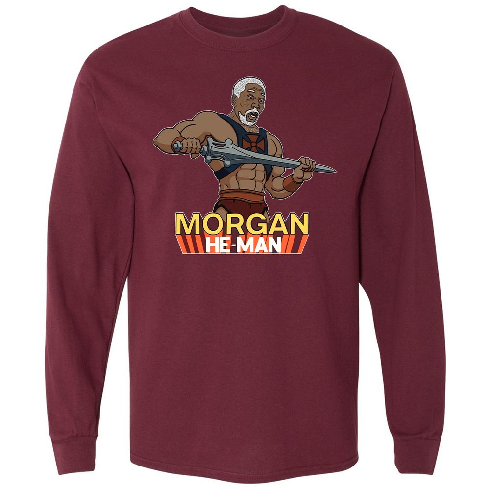 Long Sleeve T-Shirt - YXSGZR9C - Maroon - 11