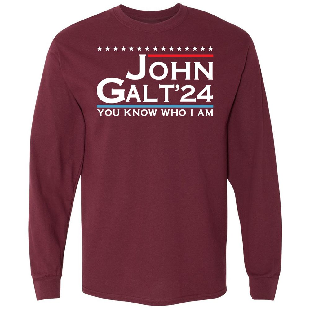 Long Sleeve T-Shirt - CC7VZ52Y - Maroon - 11