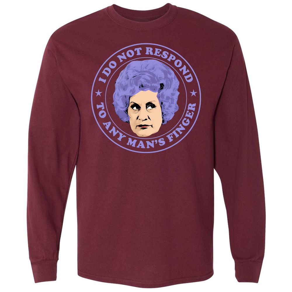 Long Sleeve T-Shirt - V74K9992 - Maroon - 11