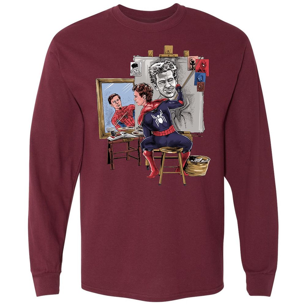 Long Sleeve T-Shirt - P34QQ68W - Maroon - 11