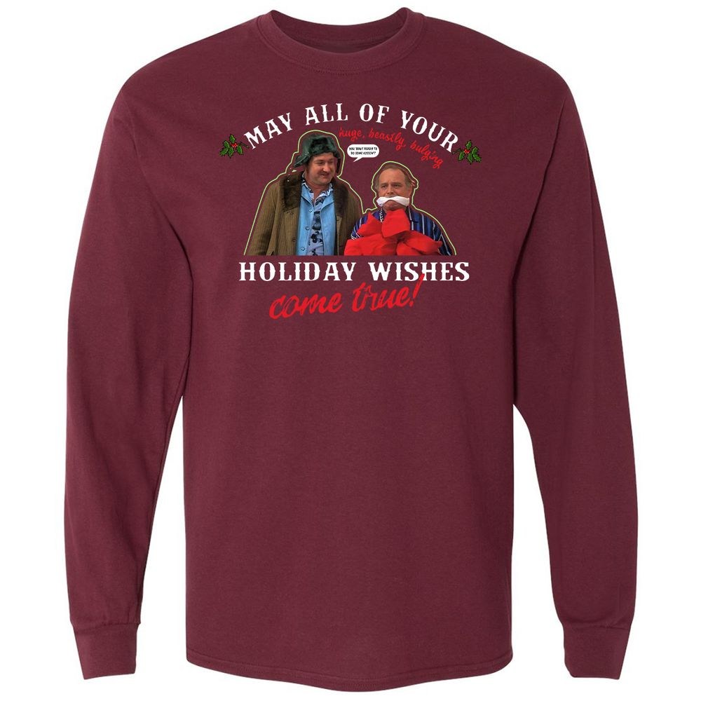 Long Sleeve T-Shirt - U97F91TB - Maroon - 11