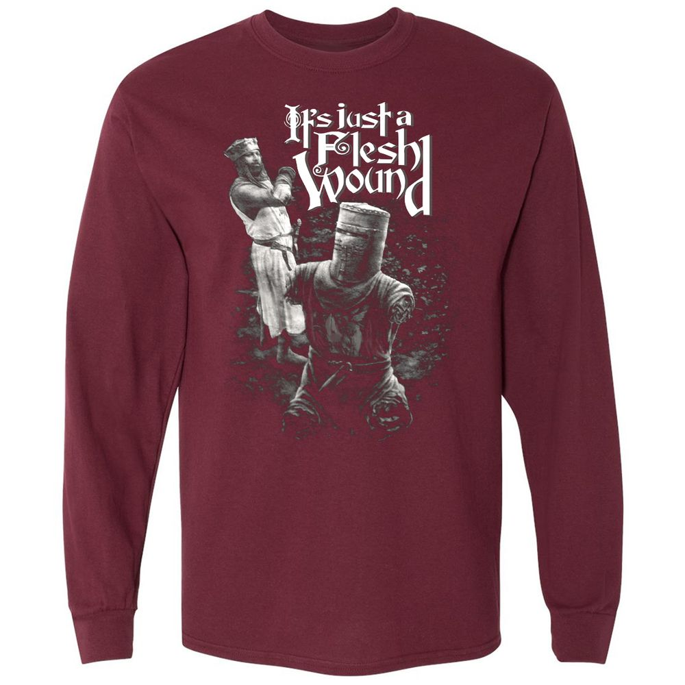 Long Sleeve T-Shirt - XZWL3Y3P - Maroon - 11