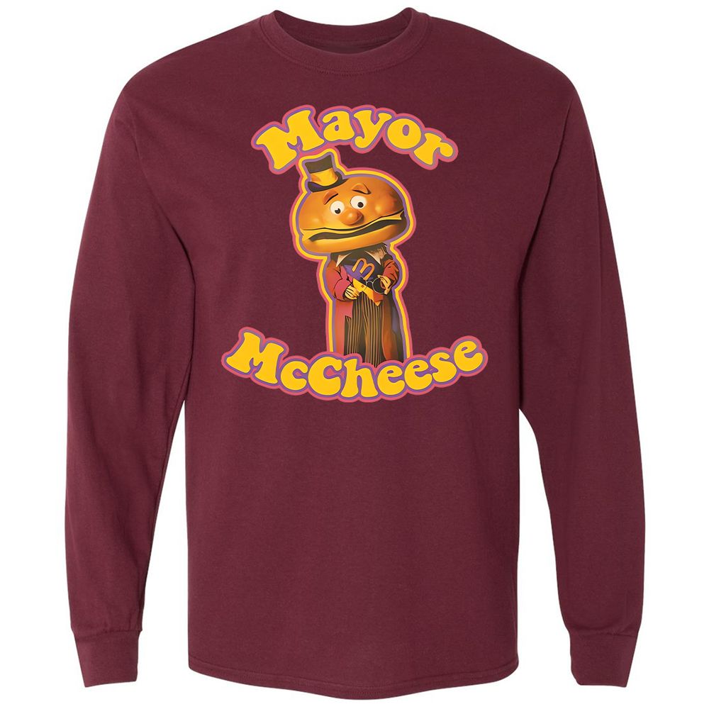 Long Sleeve T-Shirt - GD6CKUUX - Maroon - 11