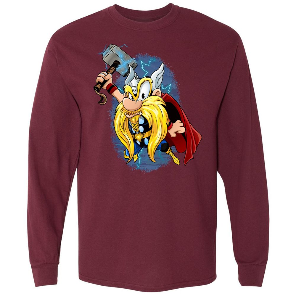 Long Sleeve T-Shirt - 8RT18GB1 - Maroon - 11