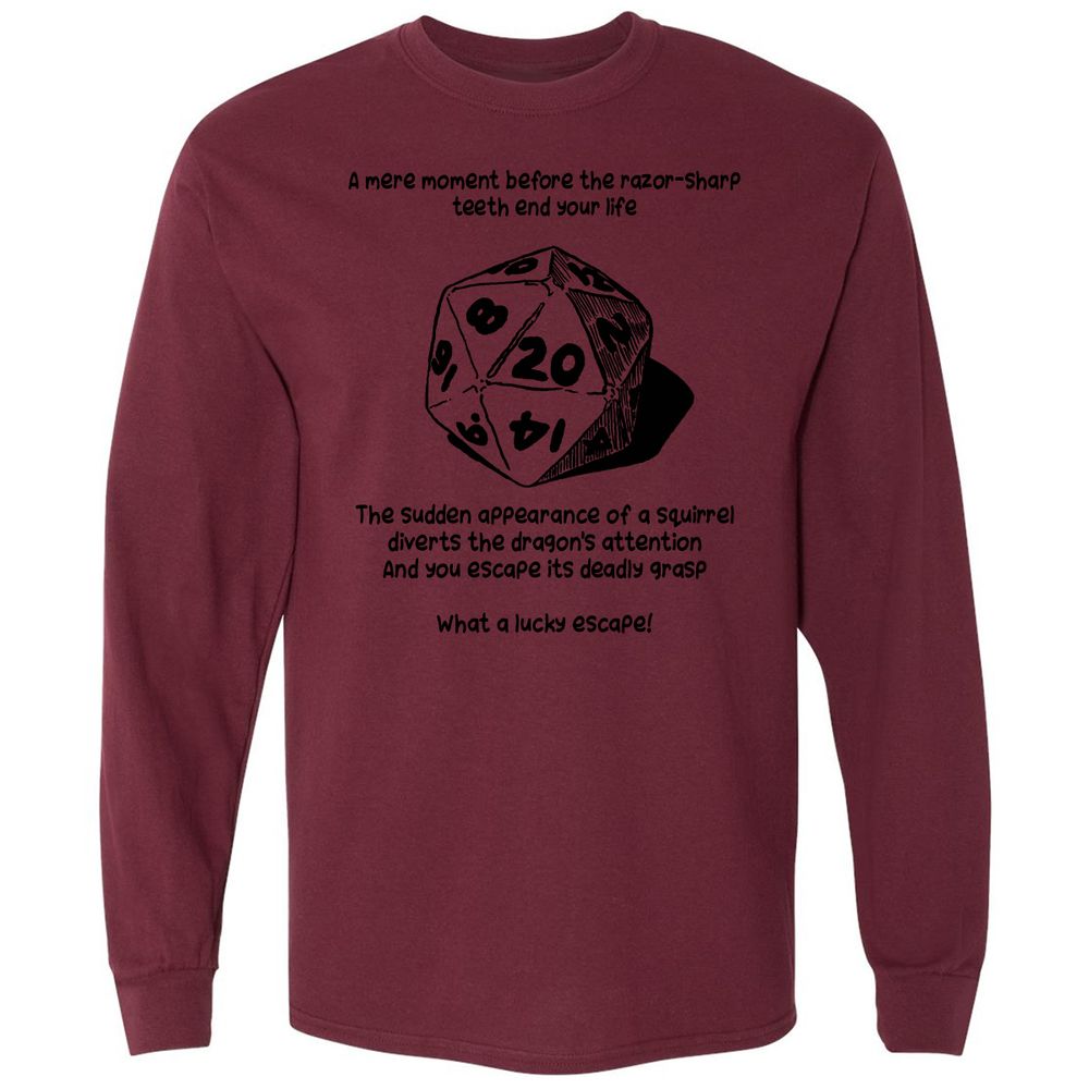 Long Sleeve T-Shirt - LCLB7F64 - Maroon - 11