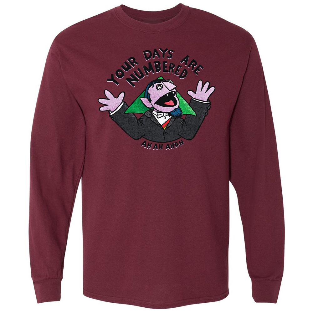 Long Sleeve T-Shirt - T47A1WUC - Maroon - 11