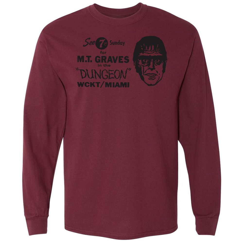 Long Sleeve T-Shirt - SSYYDM65 - Maroon - 11