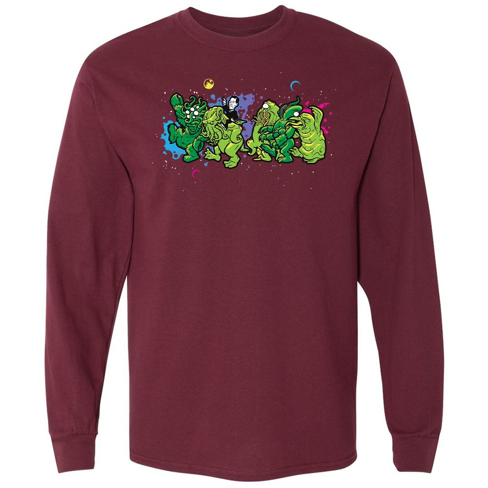 Long Sleeve T-Shirt - A6VXN9G8 - Maroon - 11