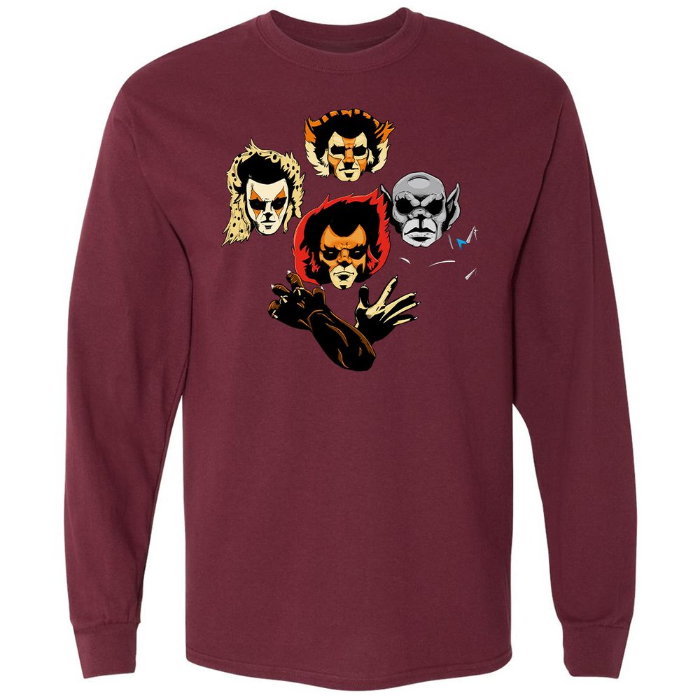 Long Sleeve T-Shirt - X7348PG3 - Maroon - 11