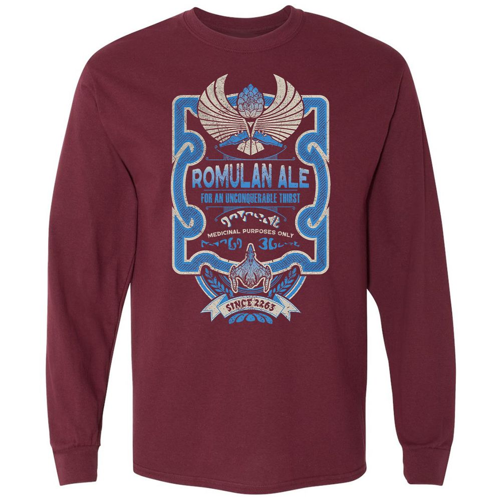 Long Sleeve T-Shirt - 5PZQLQC3 - Maroon - 11